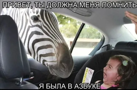 Зебра из азбуки