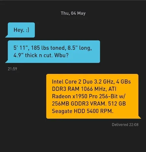 Computer Specs Pickup Line