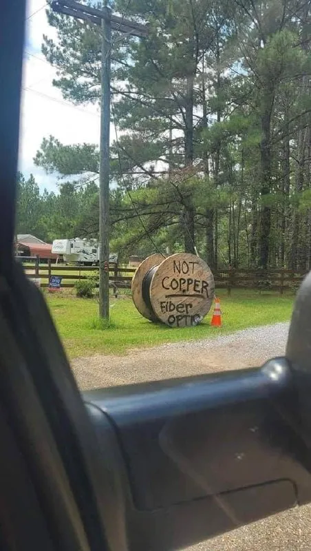 Not Copper Fiber Optic