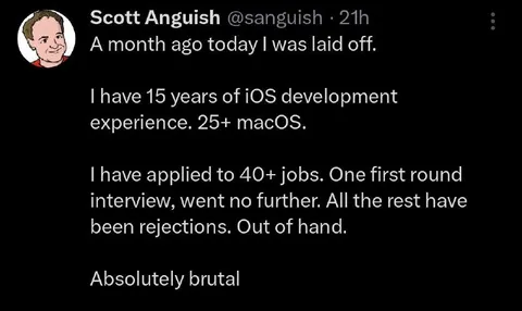 15 Years of iOS Experience, No Jobs
