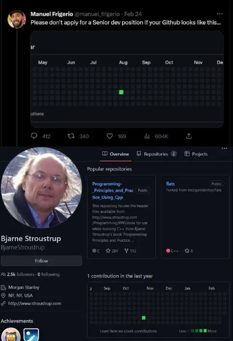 Senior Dev GitHub Contributions