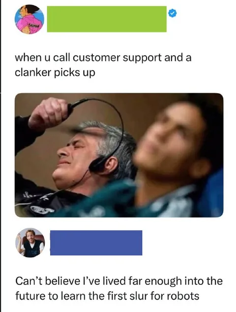 When a Clanker Answers Support