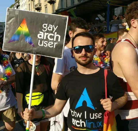 Gay Arch User at Pride