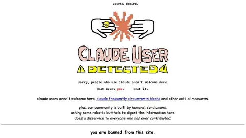 Claude User Detected Ban