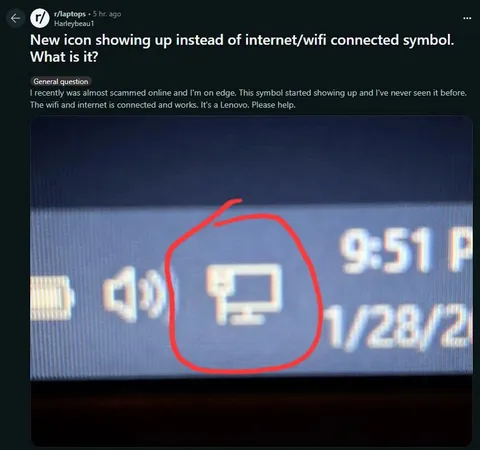 Mystery Lenovo Monitor Icon