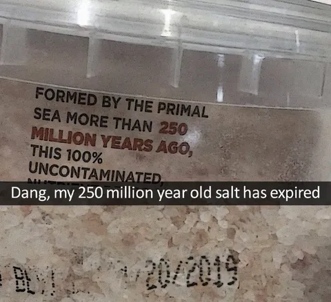 250 Million Year Old Salt Expired
