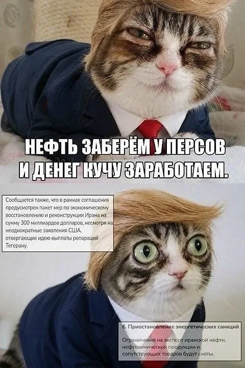 Коты делят нефть Ирана