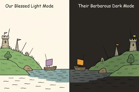 Blessed Light Mode vs Dark Mode