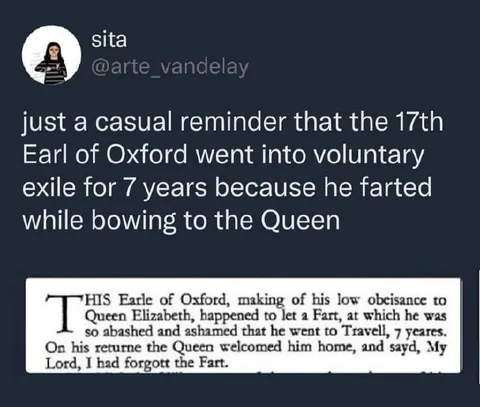 The Earl of Oxford Farted Before the Queen
