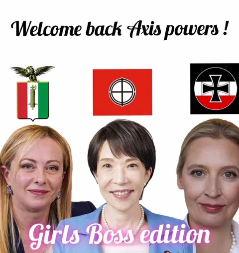 Welcome Back Axis Powers Girls Boss