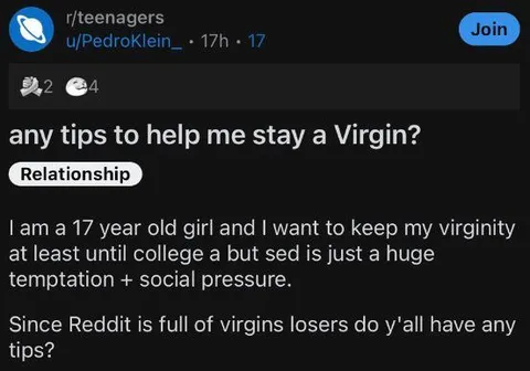 Tips to Stay a Virgin