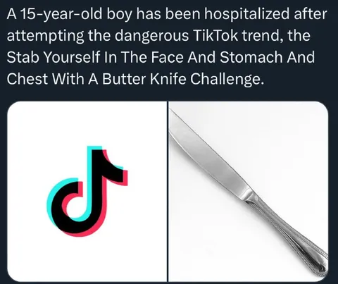 TikTok Butter Knife Challenge
