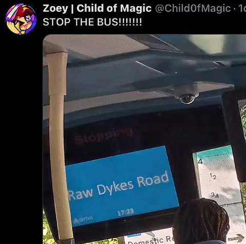Stop the Bus at Raw Dykes Road
