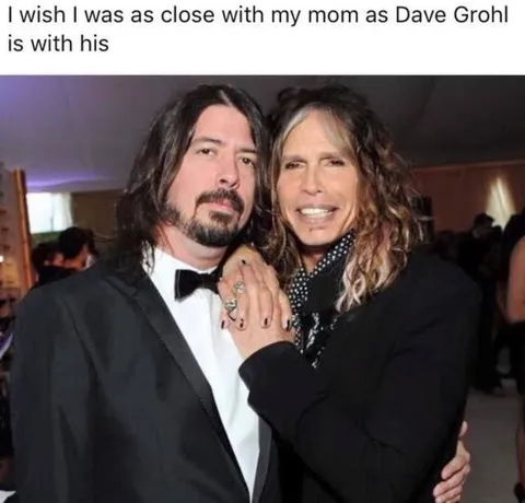 Dave Grohl and His Mom