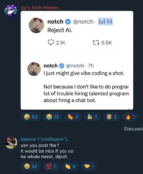 Notch Rejects AI Then Tries Vibe Coding