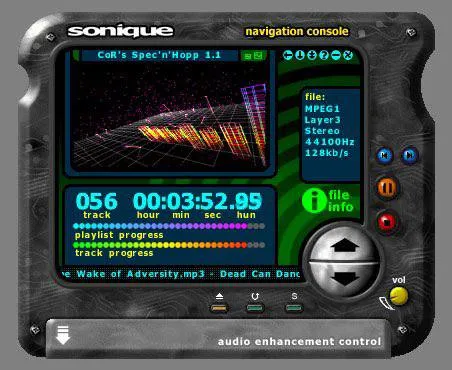 Sonic Navigation Console Music Player