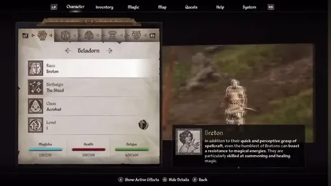 Breton Character Select to Skyrim