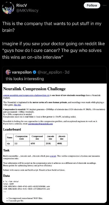 Neuralink Compression Challenge