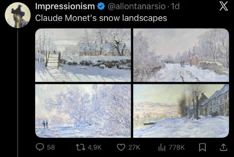 Claude Monet Snow Landscapes