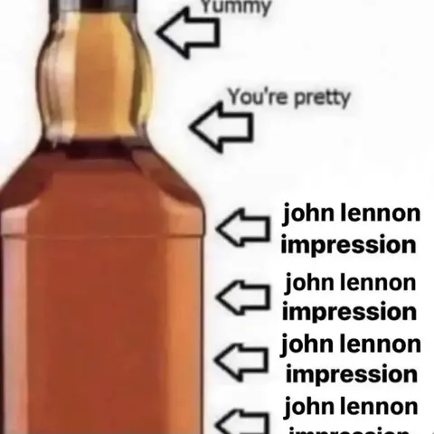 John Lennon Impression Bottle