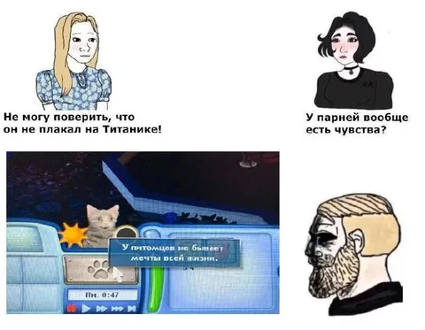 У парней вообще есть чувства?