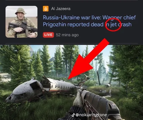 Prigozhin Jet Crash in Tarkov