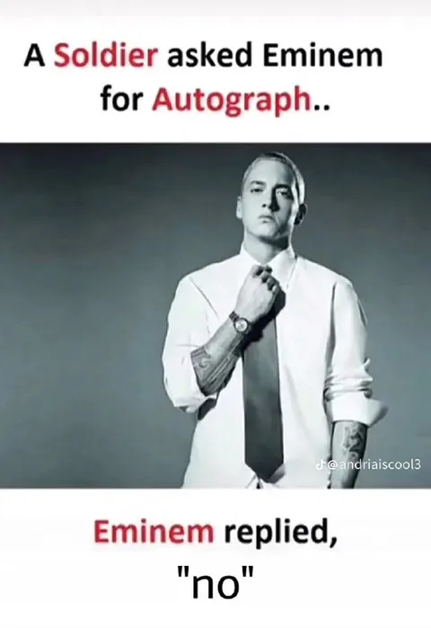 Eminem Says No to Autograph