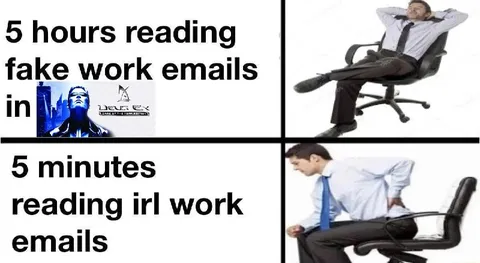 Reading Fake Work Emails