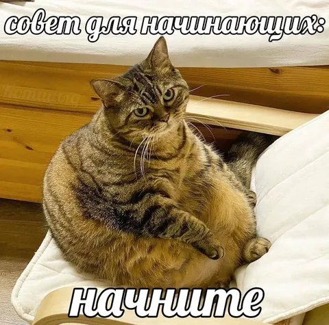 Совет для начинающих: начните