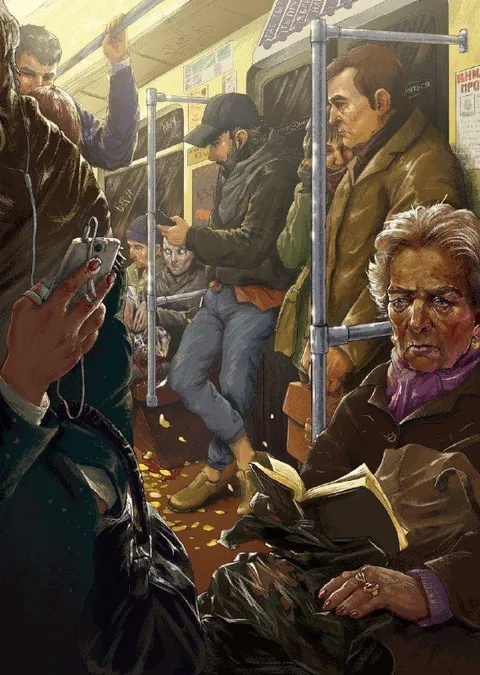 Молодёжь в метро уступает место