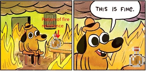 Potion of Fire Resistance Is Fine
