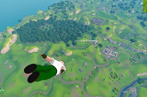Peter Griffin Skydiving in Fortnite