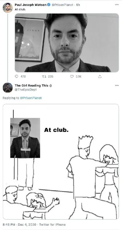 Paul Joseph Watson At Club