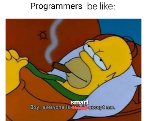 Programmers Be Like Smart