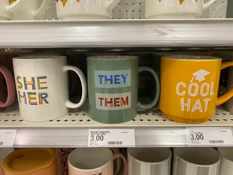 Pronoun Mugs and Cool Hat