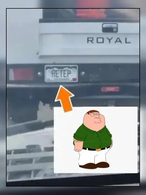 Peter Griffin License Plate Reaction