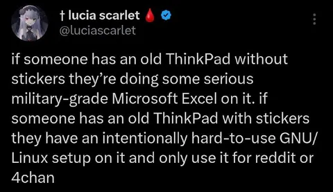 Old ThinkPad User Stereotypes