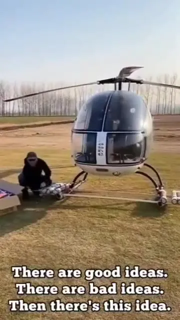 Helicopter With Rocket Boosters