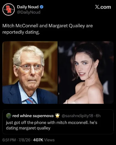 Mitch McConnell Dating Margaret Qualley