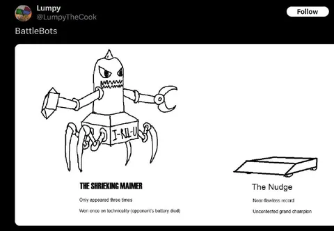 BattleBots The Nudge Champion