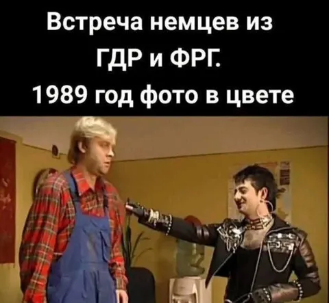 Встреча немцев из ГДР и ФРГ