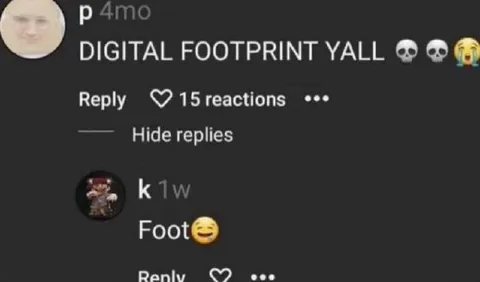 Digital Footprint Foot Joke