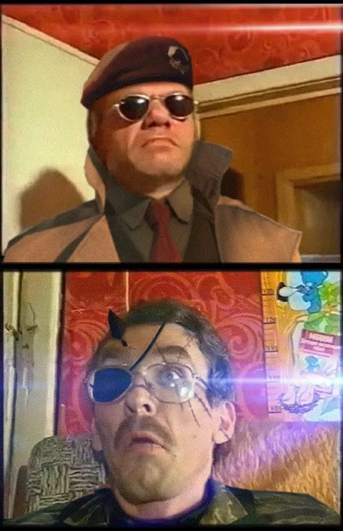 Серьёзный взгляд и шок