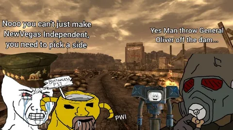 Yes Man Throws Oliver Off the Dam