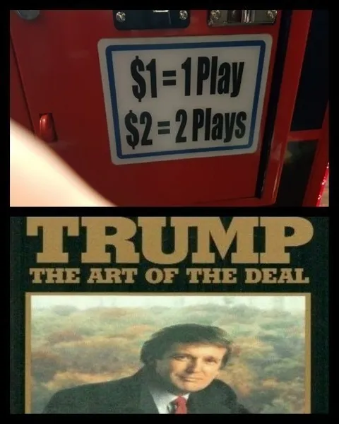 Trump Art of the Deal Arcade Joke