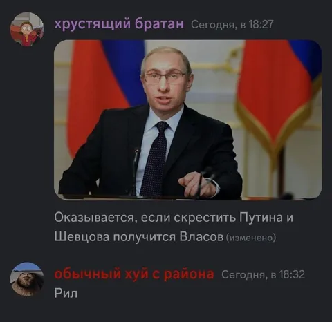 Если скрестить Путина и Шевцова
