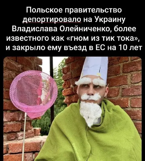 Гном из TikTok депортирован