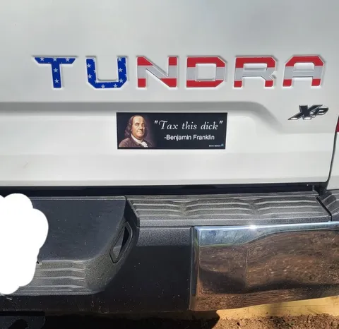 Tax this dick bumper sticker
