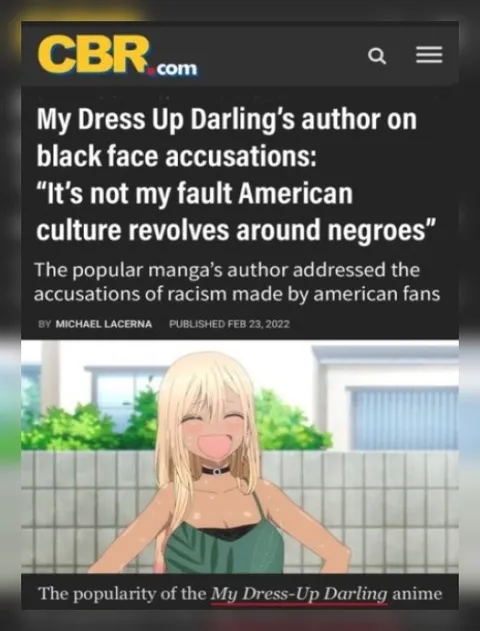 My Dress-Up Darling Racism Defense