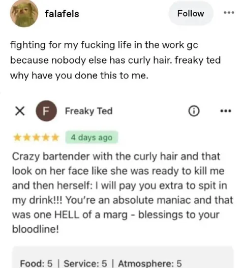 Curly-Haired Bartender Review